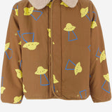 GIUBBOTTO CON STAMPA UFO IN NYLON B226AC098 BROWN BOBO CHOSES KIDS 