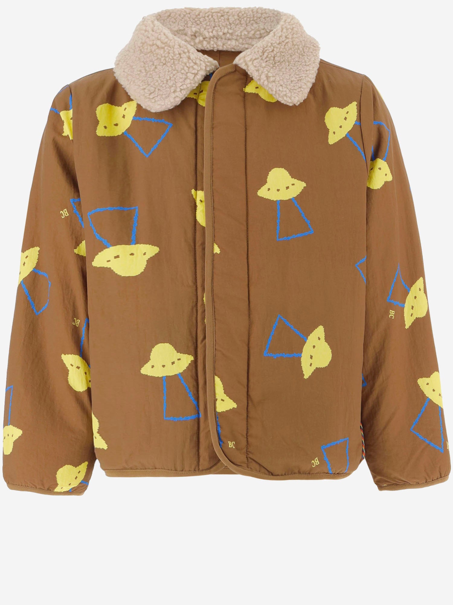 GIUBBOTTO CON STAMPA UFO IN NYLON B226AC098 BROWN BOBO CHOSES KIDS 