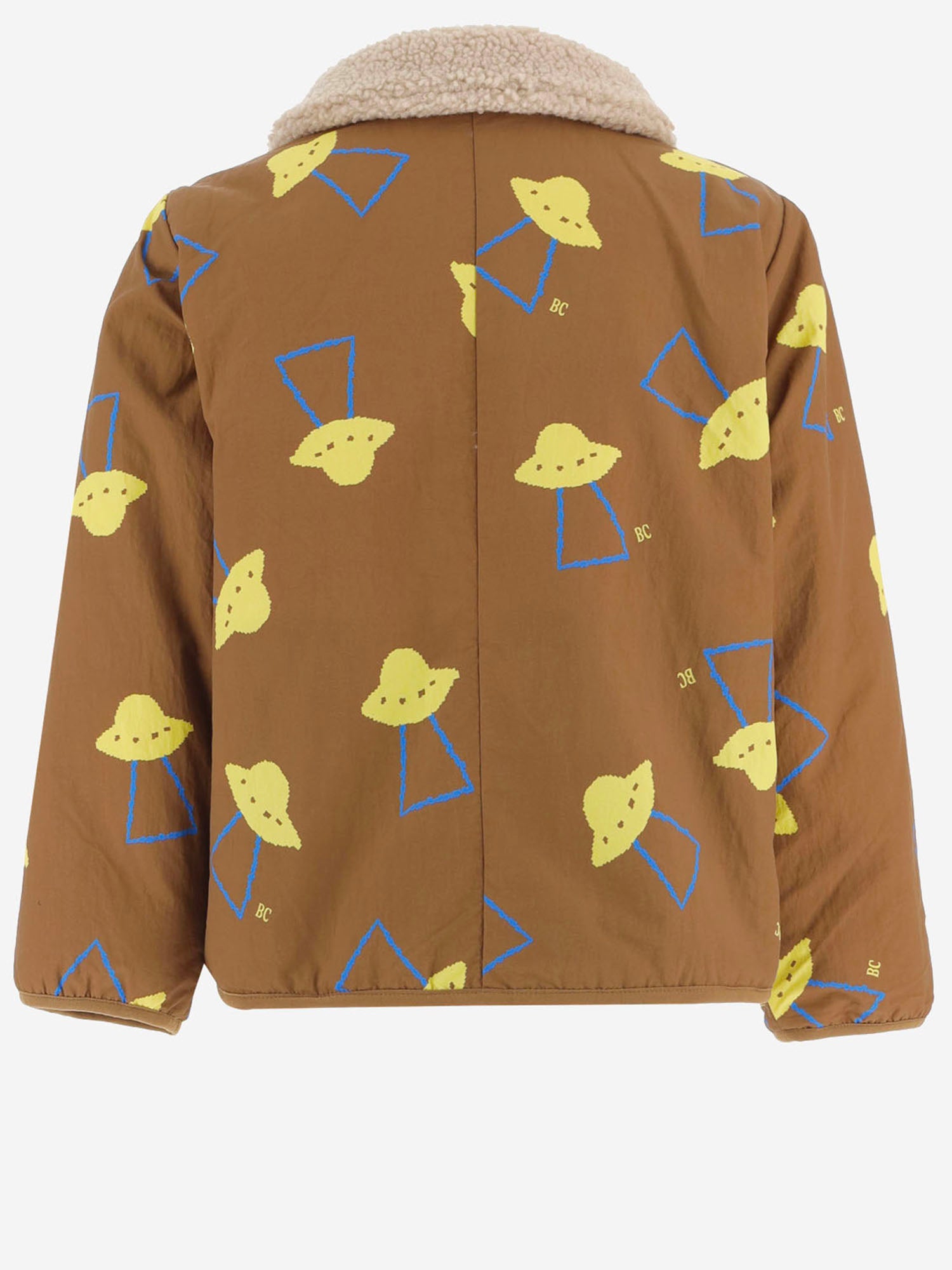 GIUBBOTTO CON STAMPA UFO IN NYLON B226AC098 BROWN BOBO CHOSES KIDS 