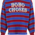 T-SHIRT A MANICHE LUNGHE IN COTONE CON LOGO B226AC110 MULTICOLOR BOBO CHOSES KIDS 