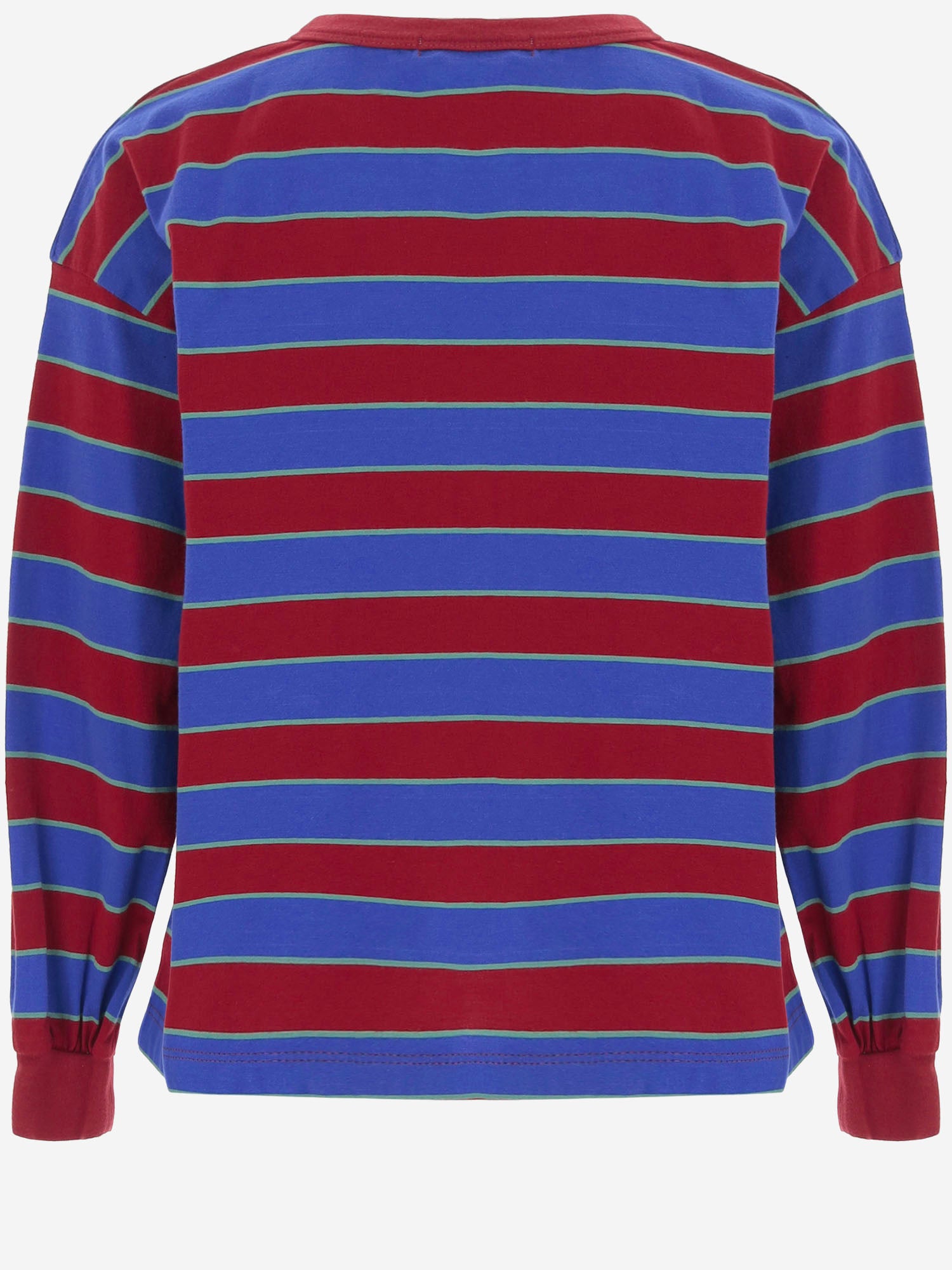 T-SHIRT A MANICHE LUNGHE IN COTONE CON LOGO B226AC110 MULTICOLOR BOBO CHOSES KIDS 