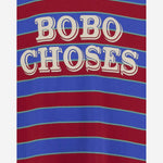 T-SHIRT A MANICHE LUNGHE IN COTONE CON LOGO B226AC110 MULTICOLOR BOBO CHOSES KIDS 