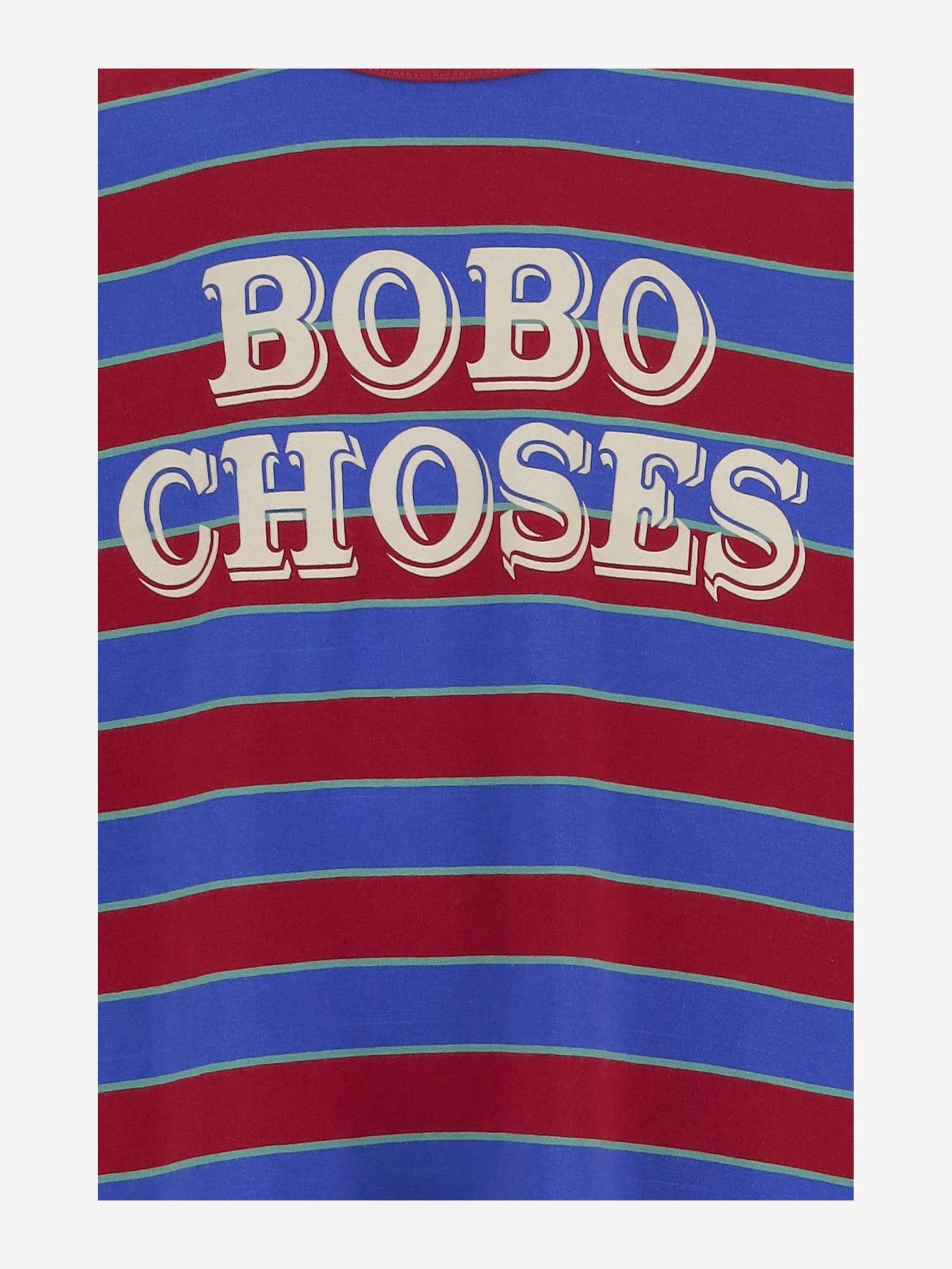 T-SHIRT A MANICHE LUNGHE IN COTONE CON LOGO B226AC110 MULTICOLOR BOBO CHOSES KIDS 