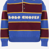 MAGLIA IN COTONE CON MOTIVO A RIGHE B226AC116 MULTICOLOR BOBO CHOSES KIDS 