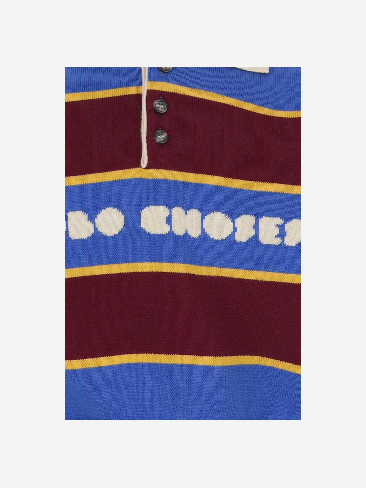 MAGLIA IN COTONE CON MOTIVO A RIGHE B226AC116 MULTICOLOR BOBO CHOSES KIDS 
