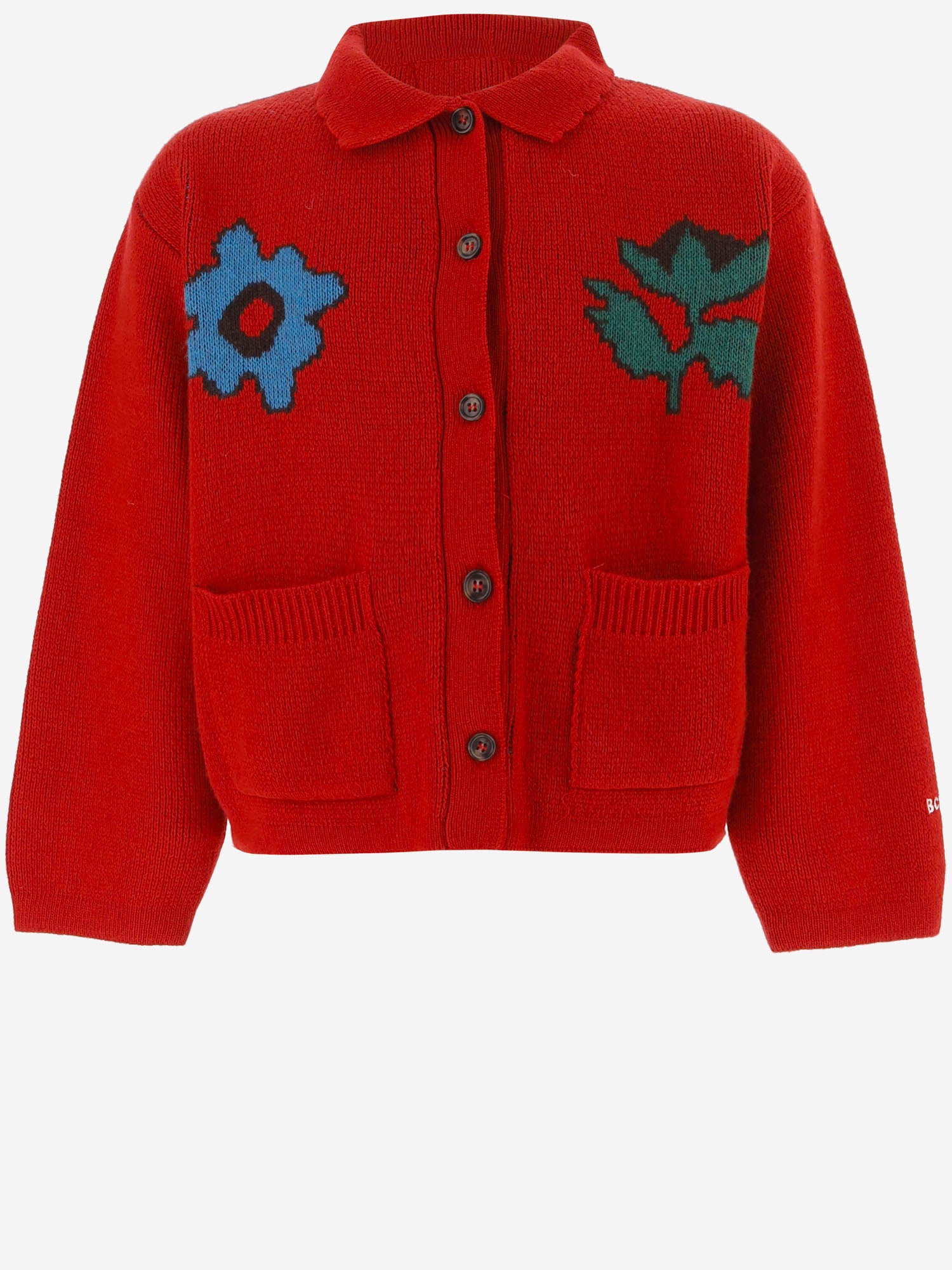 CARDIGAN IN MISTO VISCOSA B226AC140 RED BOBO CHOSES KIDS 