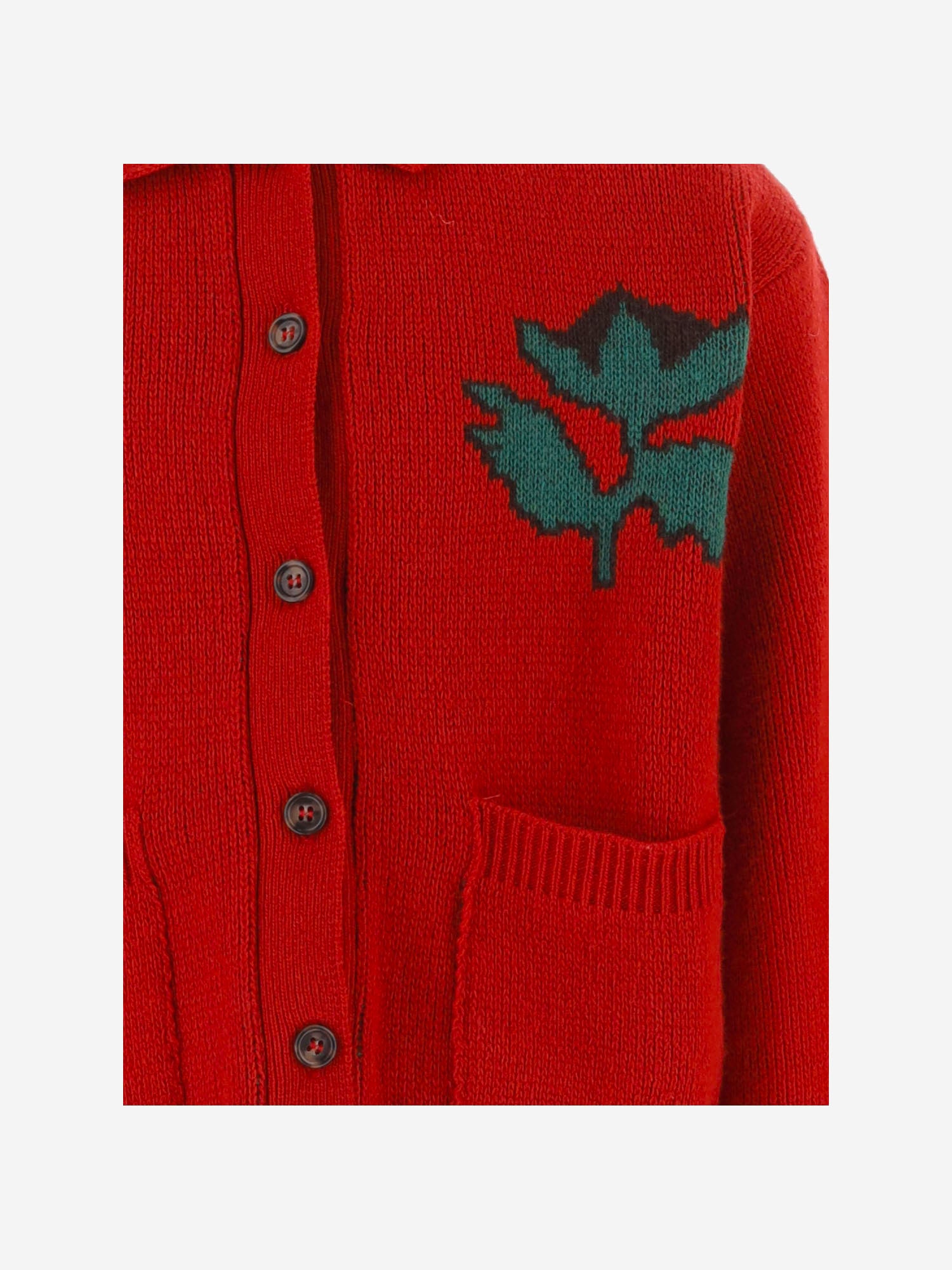 CARDIGAN IN MISTO VISCOSA B226AC140 RED BOBO CHOSES KIDS 
