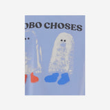 T-SHIRT IN COTONE CON STAMPA LOGO B226AC141 LIGHTBLUE BOBO CHOSES KIDS 