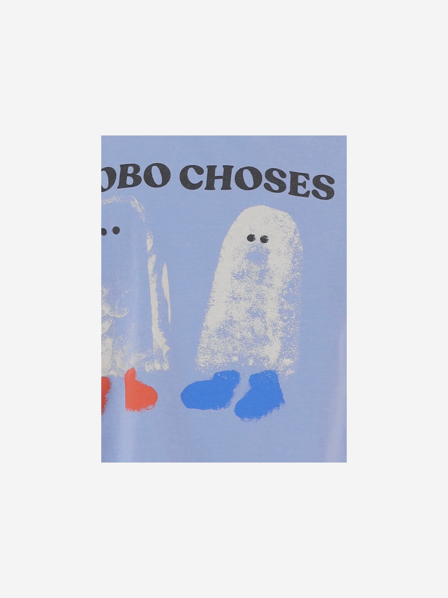 T-SHIRT IN COTONE CON STAMPA LOGO B226AC141 LIGHTBLUE BOBO CHOSES KIDS 