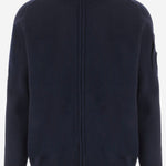 MAGLIA CON ZIP IN MISTO LANA 21CMKN088A 110149A888 CP COMPANY 