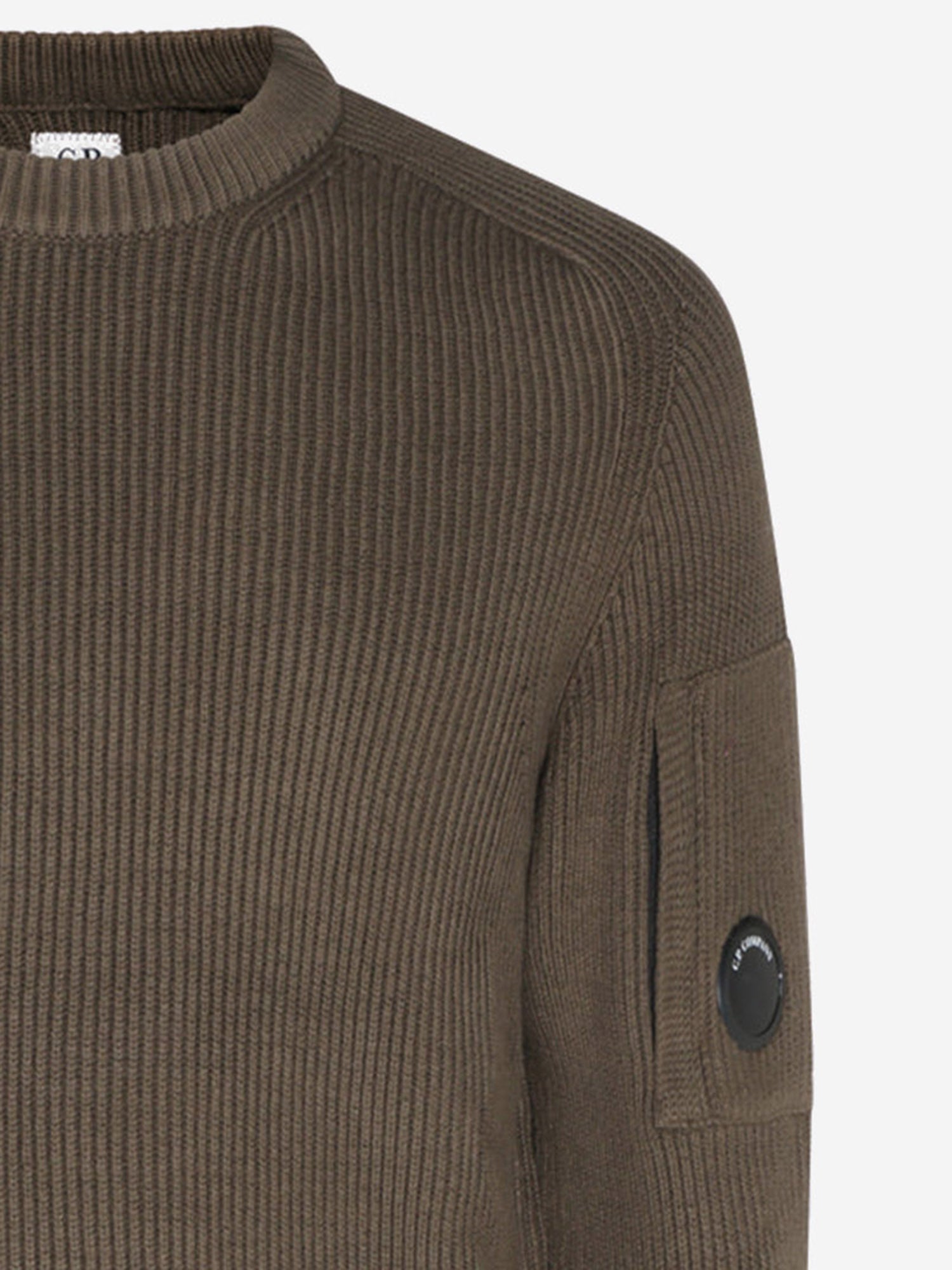 MAGLIA IN MISTO COTONE CON LOGO 21CMKN101A 006608A683 CP COMPANY 