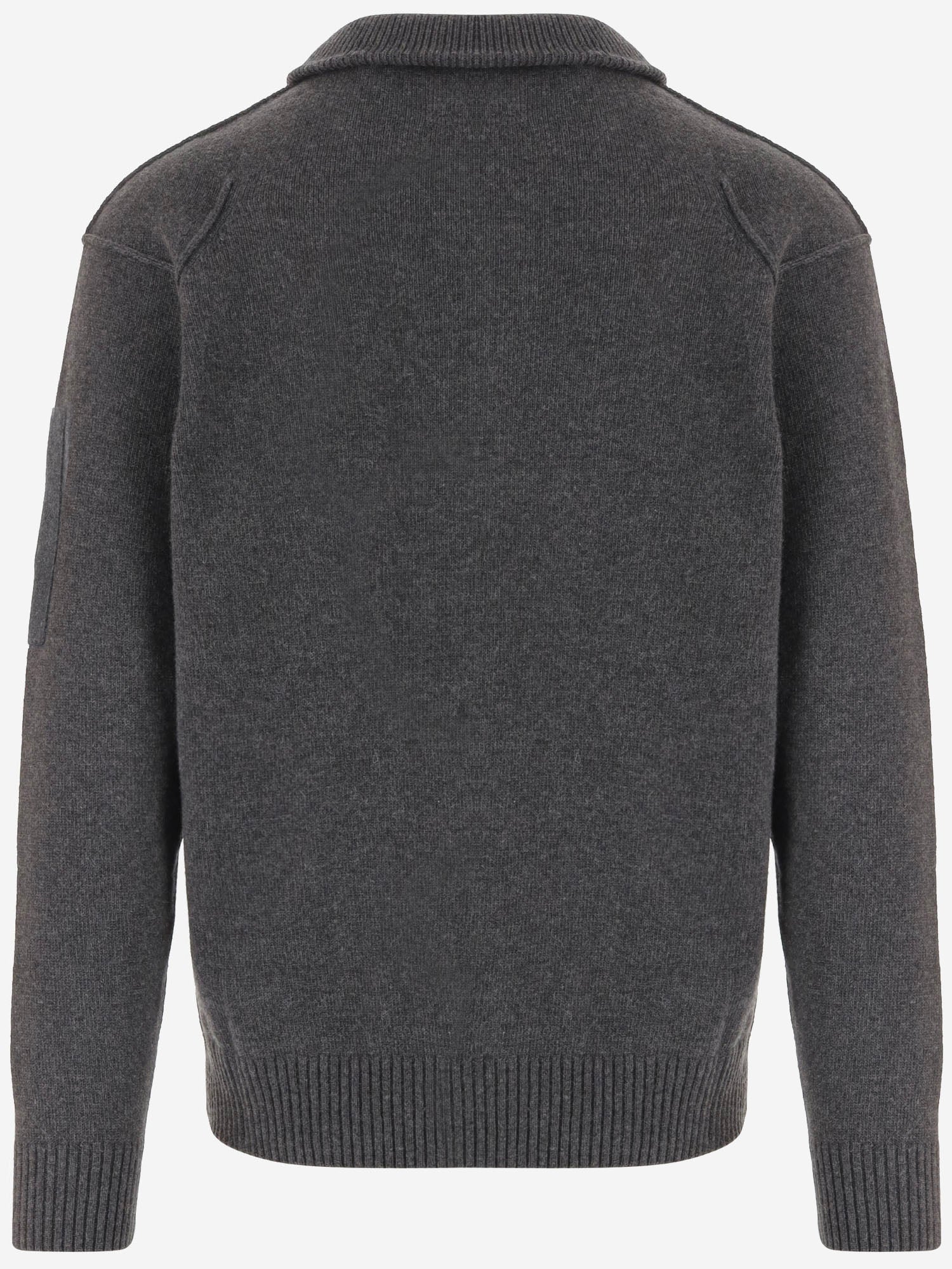 MAGLIA MEZZO ZIP IN MISTO LANA 21CMKN709A 110149A978 CP COMPANY 