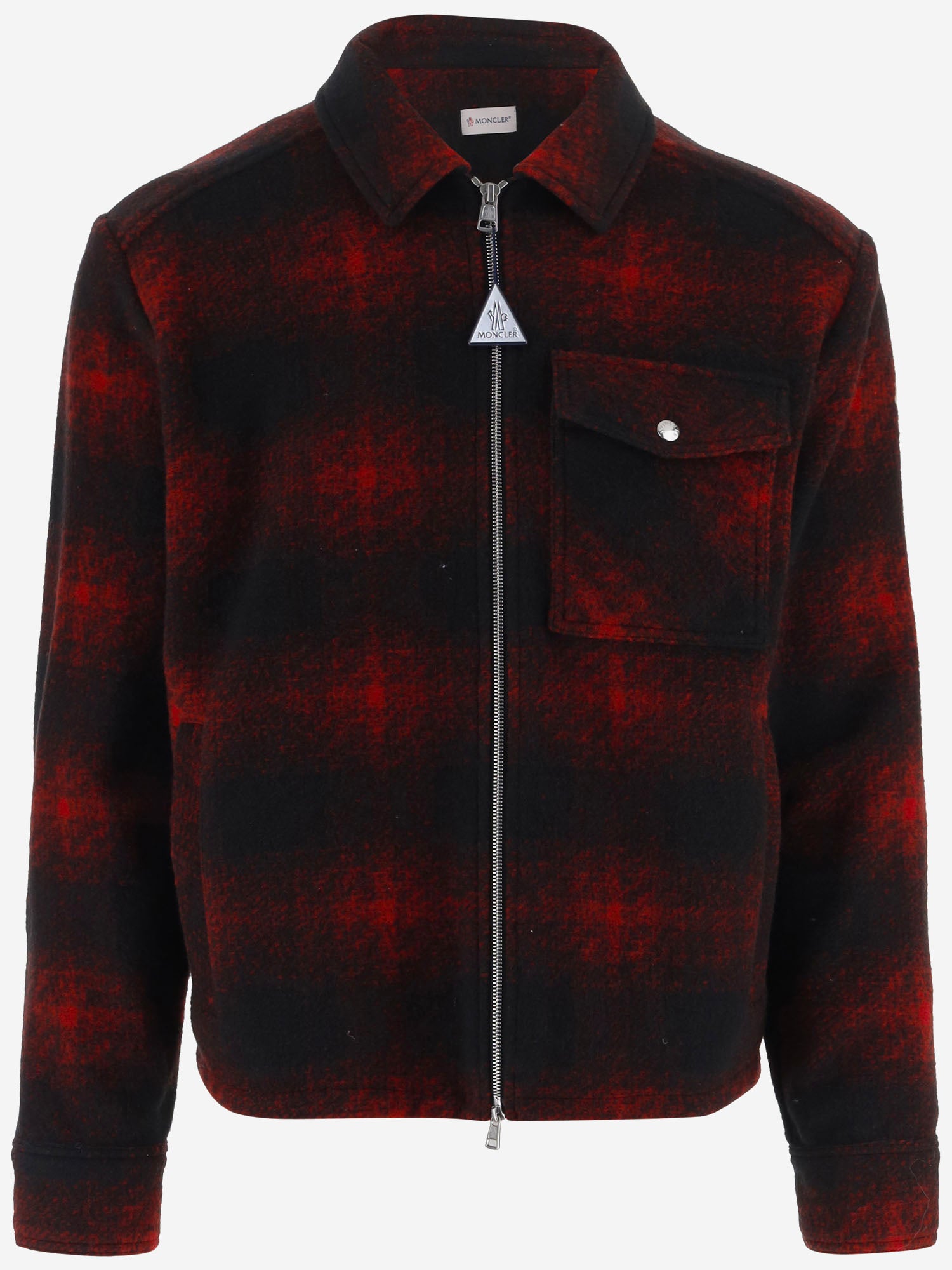 CAMICIA CON ZIP IN JERSEY A QUADRI 2F00035 89BKBF49 MONCLER 