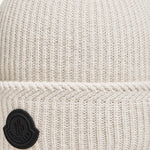 BEANIE IN LANA E CASHMERE CON LOGO 3B00007 M4281202 MONCLER 