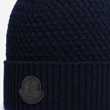 BEANIE IN LANA E CASHMERE CON LOGO 3B00026 M4281742 MONCLER 