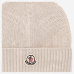 BEANIE IN LANA E CASHMERE CON LOGO 3B00083 M4281215 MONCLER 