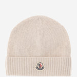 BEANIE IN LANA E CASHMERE CON LOGO 3B00083 M4281215 MONCLER 