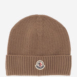 BEANIE IN LANA E CASHMERE CON LOGO 3B00083 M428126E MONCLER 