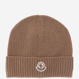 BEANIE IN LANA E CASHMERE CON LOGO 3B00083 M428126E MONCLER 