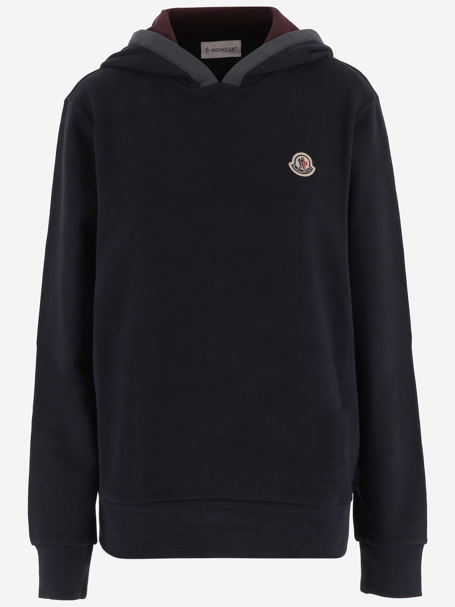 FELPA IN COTONE CON LOGO 8G00010 89AUJ742 MONCLER 