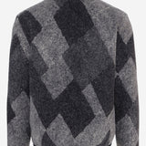 MAGLIA IN MISTO LANA CON MOTIVO A ROMBI 8G00042 89BJOF90 MONCLER 