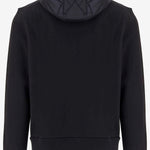 FELPA IN MISTO COTONE CON DETTAGLI IN NYLON 8G00043 89B3P999 MONCLER 