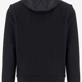 FELPA IN MISTO COTONE CON DETTAGLI IN NYLON 8G00043 89B3P999 MONCLER 
