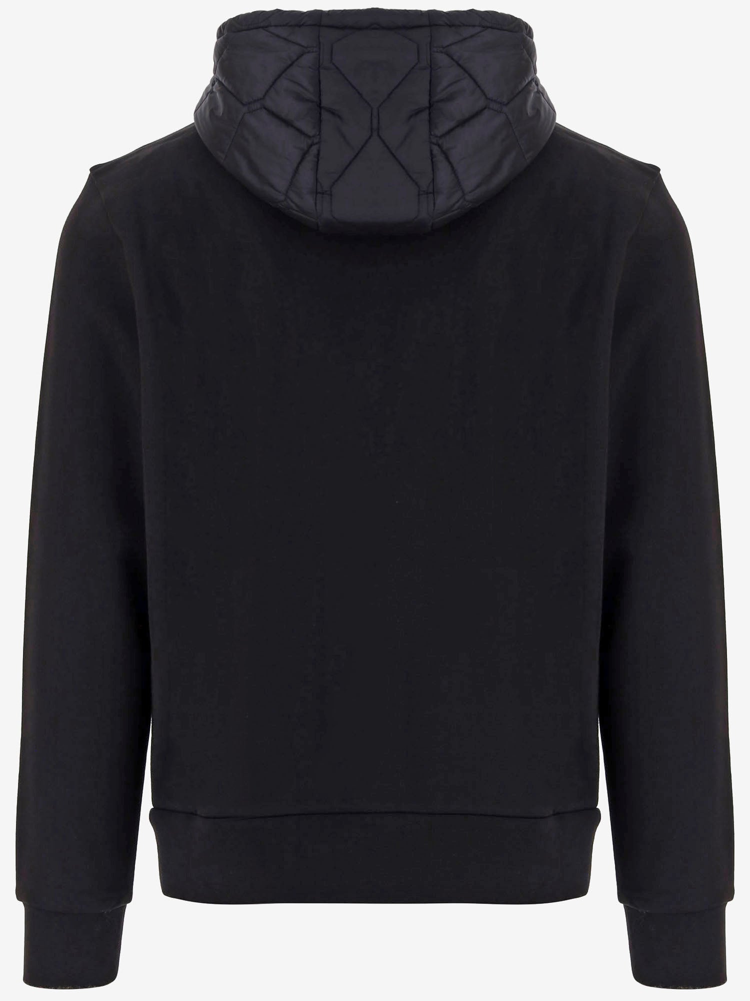 FELPA IN MISTO COTONE CON DETTAGLI IN NYLON 8G00043 89B3P999 MONCLER 