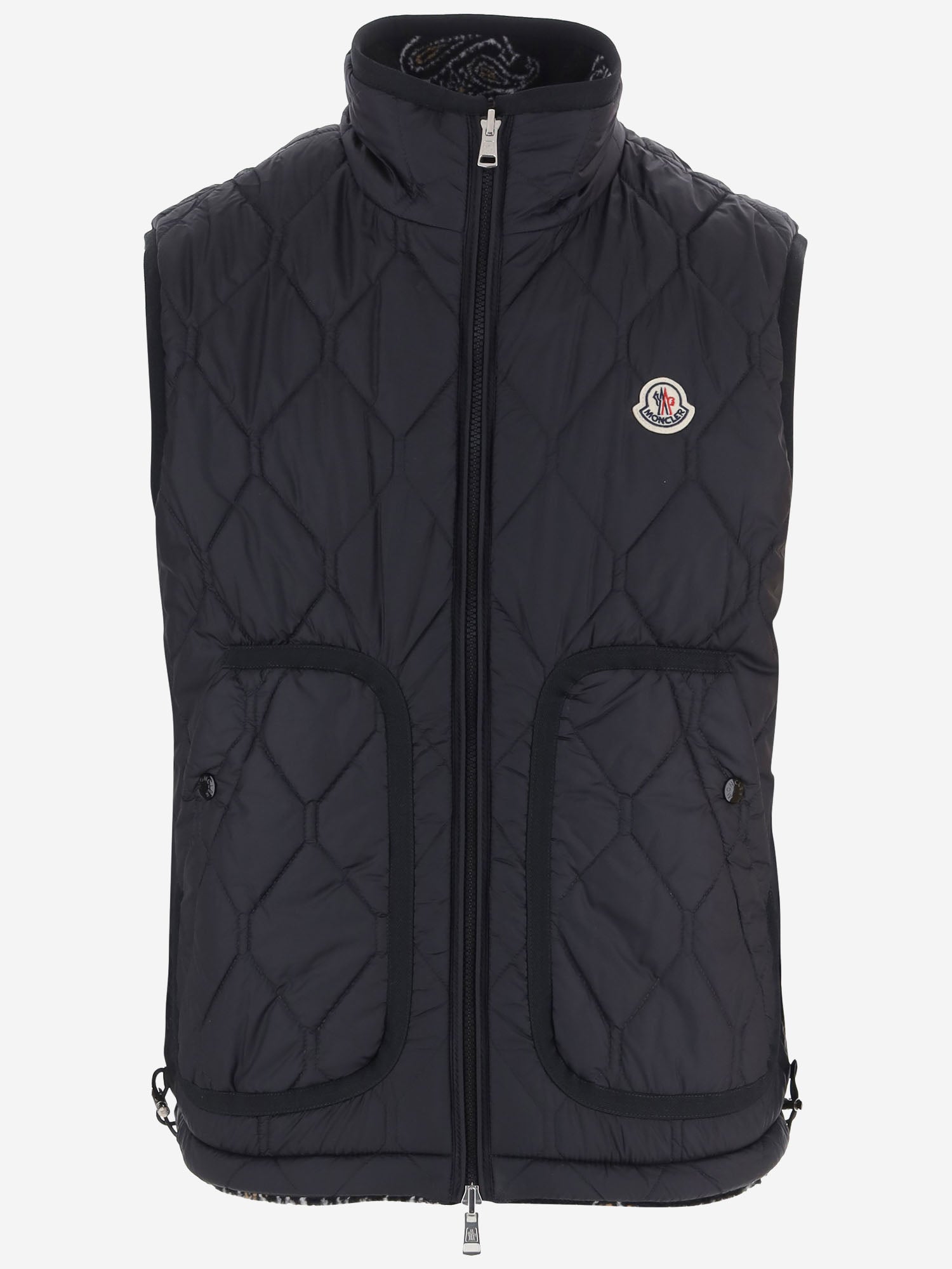 GILET REVERSIBILE IN MISTO ACRILICO 8G00047 89BK3P90 MONCLER 