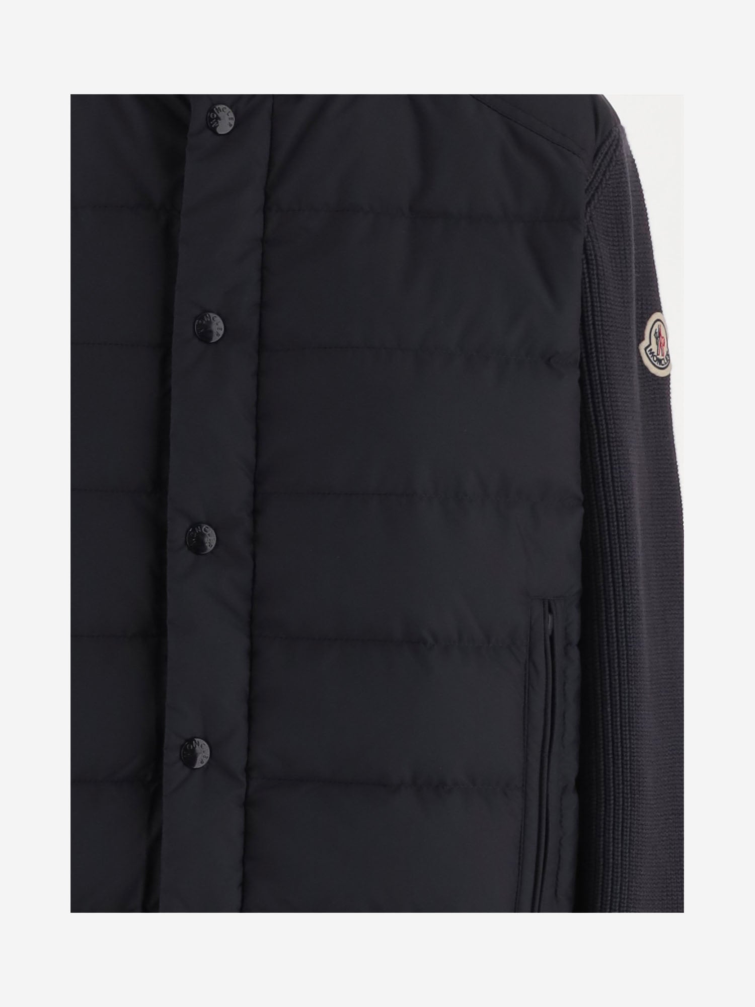 MAGLIA IBRIDA IN MISTO COTONE CON PANNELLO IMBOTTITO 9B00002 M9778776 MONCLER 