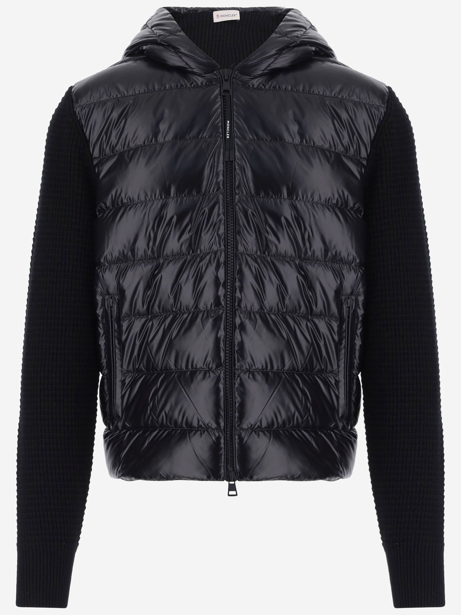 GIUBBOTTO IBRIDO CON MANICHE IN MAGLIA 9B00059 M4281999 MONCLER 