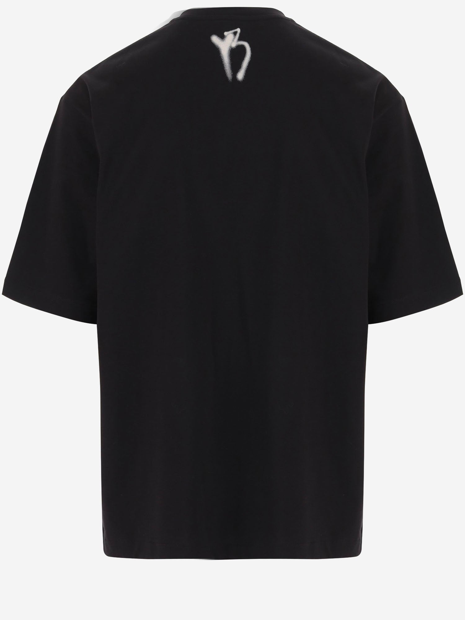 T-SHIRT IN COTONE CON LOGO KQ8596 BLACK ADIDAS Y3 