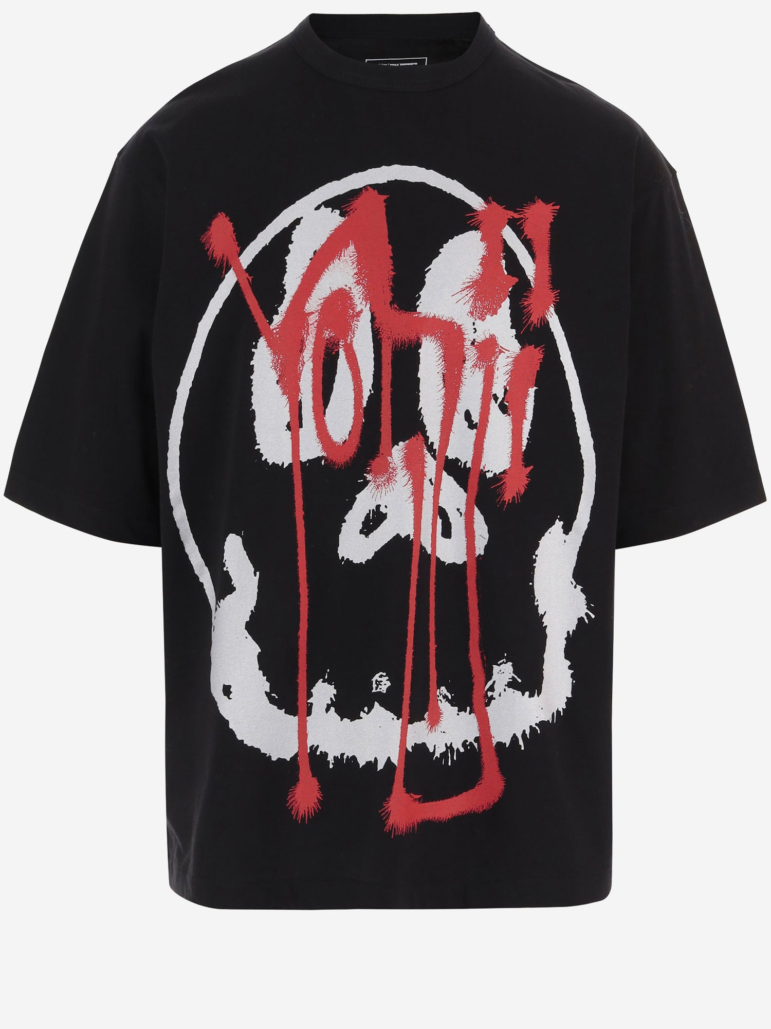 T-SHIRT IN COTONE CON LOGO KR1062 BLACK ADIDAS Y3 