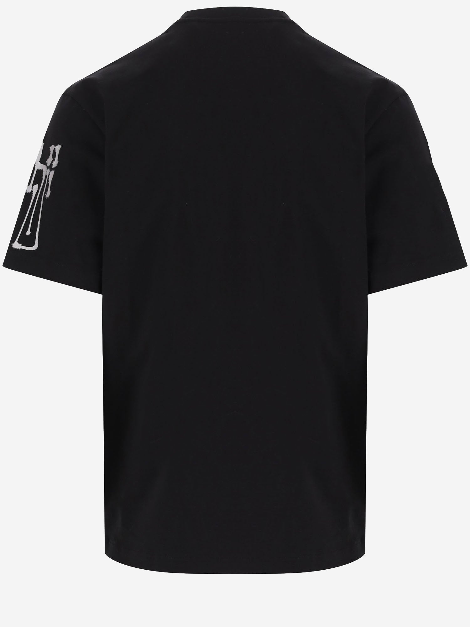T-SHIRT IN COTONE CON LOGO KR1067 BLACK ADIDAS Y3 