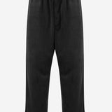PANTALONI IN VELLUTO STRETCH CON LOGO KT1374 BLACK ADIDAS Y3 