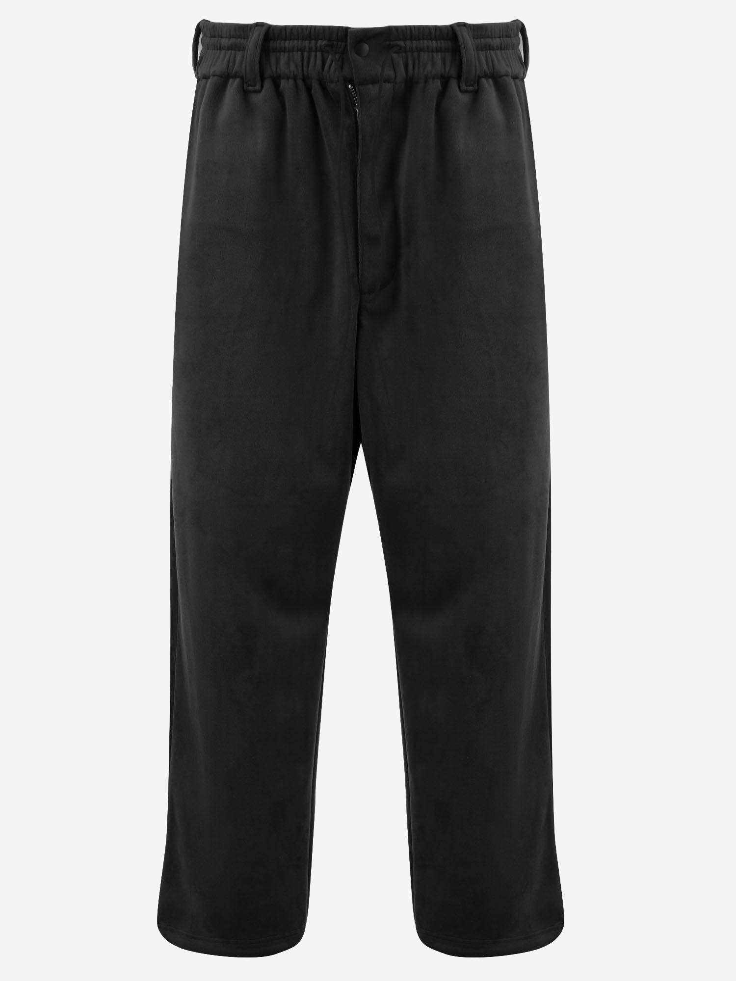 PANTALONI IN VELLUTO STRETCH CON LOGO KT1374 BLACK ADIDAS Y3 
