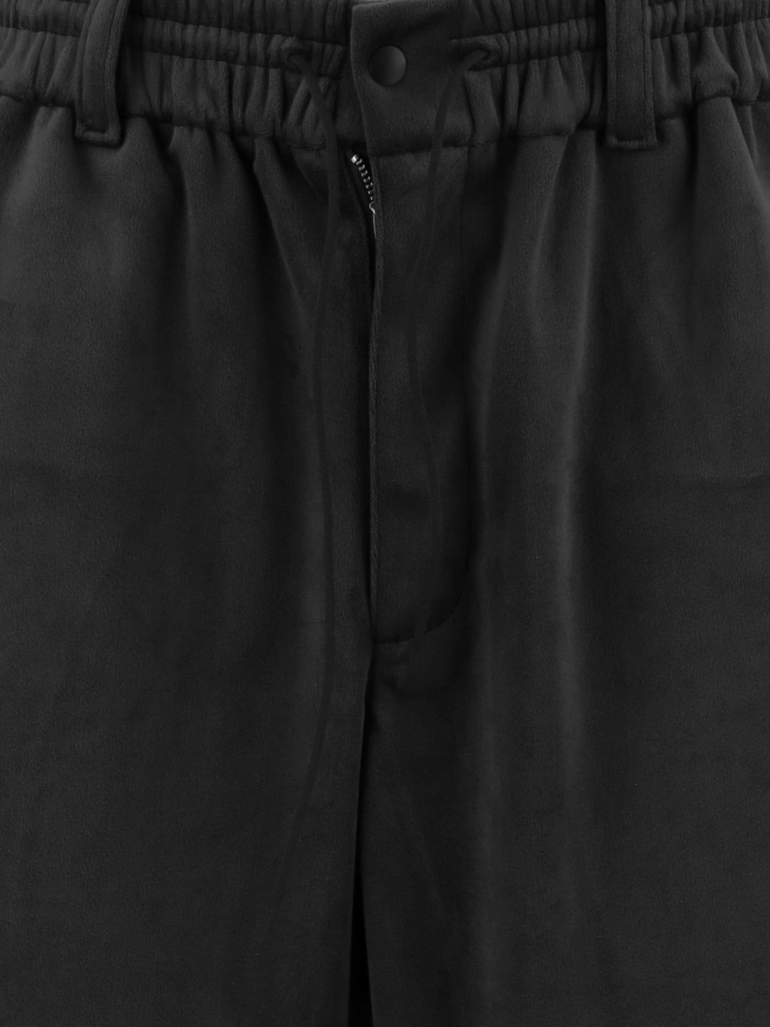 PANTALONI IN VELLUTO STRETCH CON LOGO KT1374 BLACK ADIDAS Y3 