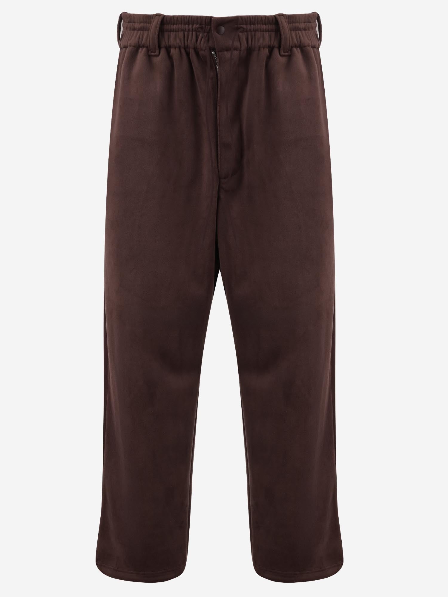 PANTALONI IN VELLUTO STRETCH CON LOGO KT9766 NIGHTRED ADIDAS Y3 