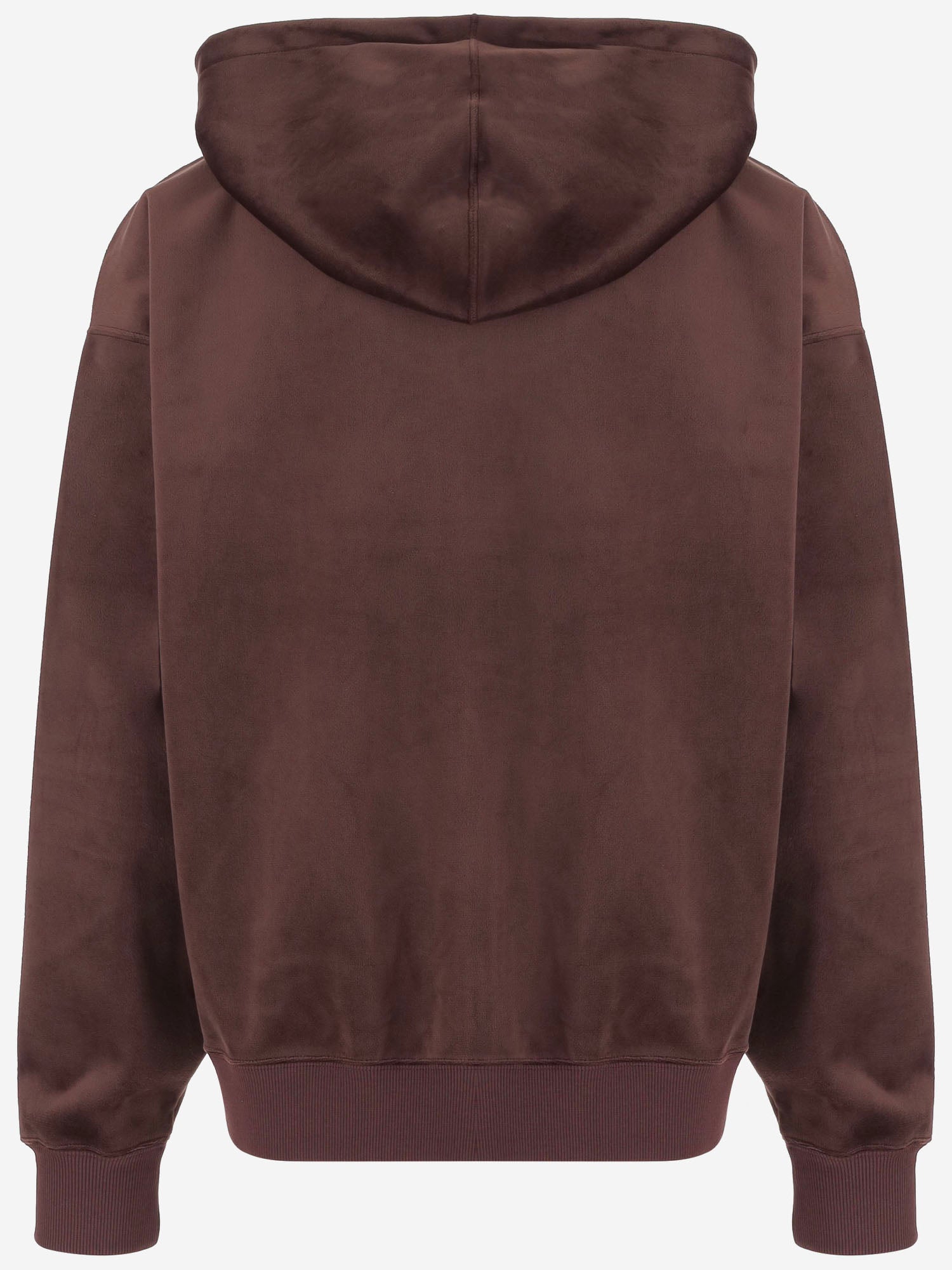FELPA CON CAPPUCCIO E ZIP IN VELLUTO A COSTE KT9786 NIGHTRED ADIDAS Y3 