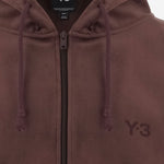 FELPA CON CAPPUCCIO E ZIP IN VELLUTO A COSTE KT9786 NIGHTRED ADIDAS Y3 