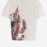 T-SHIRT IN COTONE CON STAMPA KU2200 CHALKWHITE ADIDAS Y3 