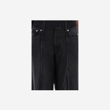JEANS IN COTONE CON FASCIA ELASTICA APDEPA06015 BLACK ALAINPAUL 