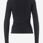 TOP IN MISTO LYOCELL STRETCH A TRE STRATI APJETO06061 ALLBLACK ALAINPAUL 
