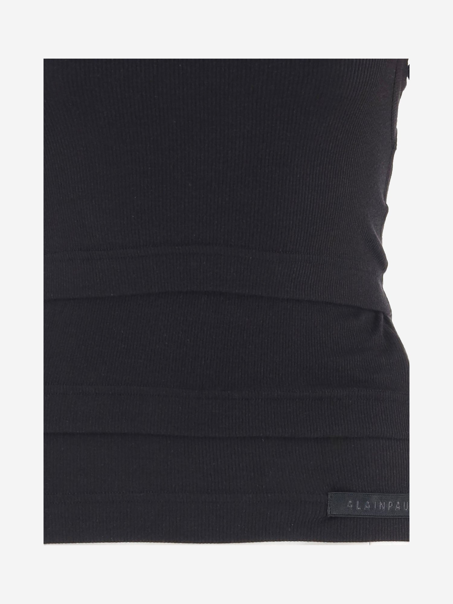 TOP IN MISTO LYOCELL STRETCH A TRE STRATI APJETO06061 ALLBLACK ALAINPAUL 
