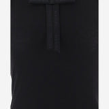 TOP IN MISTO LYOCELL STRETCH A COSTE CON FIOCCO APJETO06079 BLACK ALAINPAUL 