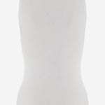 TOP IN MISTO LYOCELL STRETCH A COSTE CON FIOCCO APJETO06079 WHITE ALAINPAUL 
