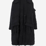 GIUBBOTTO PARKA IN CUPRO CON CAPUCCIO APOUCO06009 BLACK ALAINPAUL 