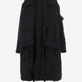 GIUBBOTTO PARKA IN CUPRO CON CAPUCCIO APOUCO06009 BLACK ALAINPAUL 