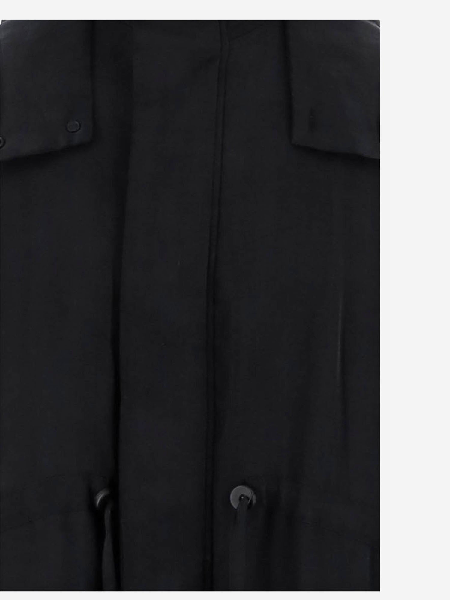 GIUBBOTTO PARKA IN CUPRO CON CAPUCCIO APOUCO06009 BLACK ALAINPAUL 