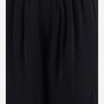 PANTALONI A GAMBA AMPIA IN CUPRO APOUPA06036 BLACK ALAINPAUL 